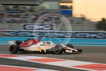 World © Octane Photographic Ltd. Formula 1 –  Abu Dhabi GP - Qualifying. Alfa Romeo Sauber F1 Team C37 – Marcus Ericsson. Yas Marina Circuit, Abu Dhabi. Saturday 24th November 2018.
