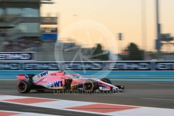 World © Octane Photographic Ltd. Formula 1 –  Abu Dhabi GP - Qualifying. Racing Point Force India VJM11 - Sergio Perez. Yas Marina Circuit, Abu Dhabi. Saturday 24th November 2018.