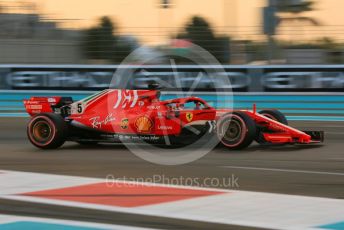 World © Octane Photographic Ltd. Formula 1 –  Abu Dhabi GP - Qualifying. Scuderia Ferrari SF71-H – Sebastian Vettel. Yas Marina Circuit, Abu Dhabi. Saturday 24th November 2018.