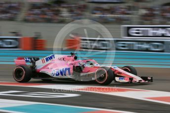 World © Octane Photographic Ltd. Formula 1 –  Abu Dhabi GP - Qualifying. Racing Point Force India VJM11 - Sergio Perez. Yas Marina Circuit, Abu Dhabi. Saturday 24th November 2018.