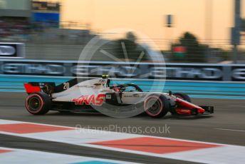 World © Octane Photographic Ltd. Formula 1 –  Abu Dhabi GP - Qualifying. Haas F1 Team VF-18 – Kevin Magnussen. Yas Marina Circuit, Abu Dhabi. Saturday 24th November 2018.