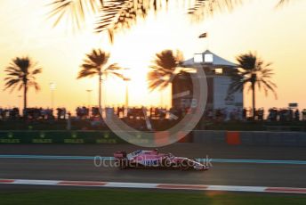 World © Octane Photographic Ltd. Formula 1 –  Abu Dhabi GP - Qualifying. Racing Point Force India VJM11 - Sergio Perez. Yas Marina Circuit, Abu Dhabi. Saturday 24th November 2018.