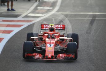 World © Octane Photographic Ltd. Formula 1 –  Abu Dhabi GP - Race. Scuderia Ferrari SF71-H – Kimi Raikkonen. Yas Marina Circuit, Abu Dhabi. Sunday 25th November 2018.
