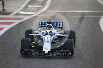 World © Octane Photographic Ltd. Formula 1 –  Abu Dhabi GP - Race. Williams Martini Racing FW41 – Lance Stroll. Yas Marina Circuit, Abu Dhabi. Sunday 25th November 2018.