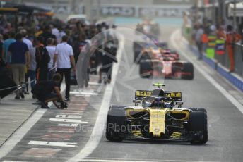 World © Octane Photographic Ltd. Formula 1 –  Abu Dhabi GP - Race. Renault Sport F1 Team RS18 – Carlos Sainz. Yas Marina Circuit, Abu Dhabi. Sunday 25th November 2018.