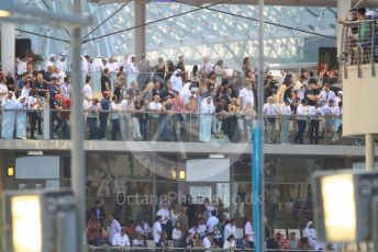 World © Octane Photographic Ltd. Formula 1 –  Abu Dhabi GP - Race. Crowds in Paddock Club. Yas Marina Circuit, Abu Dhabi. Sunday 25th November 2018.