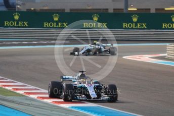 World © Octane Photographic Ltd. Formula 1 –  Abu Dhabi GP - Race. Mercedes AMG Petronas Motorsport AMG F1 W09 EQ Power+ - Lewis Hamilton and Valtteri Bottas. Yas Marina Circuit, Abu Dhabi. Sunday 25th November 2018.
