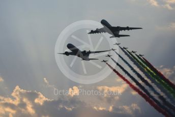 World © Octane Photographic Ltd. Formula 1 –  Abu Dhabi GP - Race. Etihad Airlines and Al-fursan flyby. Yas Marina Circuit, Abu Dhabi. Sunday 25th November 2018.
