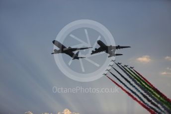 World © Octane Photographic Ltd. Formula 1 –  Abu Dhabi GP - Race. Etihad Airlines and Al-fursan flyby. Yas Marina Circuit, Abu Dhabi. Sunday 25th November 2018.