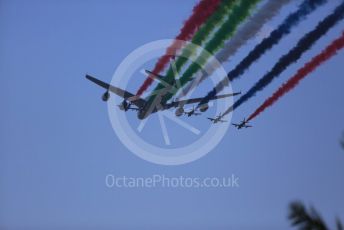 World © Octane Photographic Ltd. Formula 1 –  Abu Dhabi GP - Race. Etihad Airlines and Al-fursan flyby. Yas Marina Circuit, Abu Dhabi. Sunday 25th November 2018.