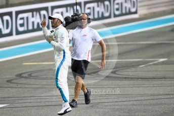 World © Octane Photographic Ltd. Formula 1 –  Abu Dhabi GP - Post-race celebration. Mercedes AMG Petronas Motorsport AMG F1 W09 EQ Power+ - Lewis Hamilton. Yas Marina Circuit, Abu Dhabi. Sunday 25th November 2018.