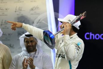 World © Octane Photographic Ltd. Formula 1 –  Abu Dhabi GP - Podium. Mercedes AMG Petronas Motorsport AMG F1 W09 EQ Power+ - Lewis Hamilton. Yas Marina Circuit, Abu Dhabi. Sunday 25th November 2018.