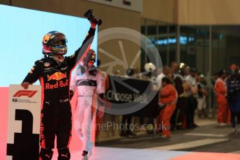 World © Octane Photographic Ltd. Formula 1 –  Abu Dhabi GP - Parc Ferme. Aston Martin Red Bull Racing TAG Heuer RB14 – Daniel Ricciardo and McLaren MCL33 – Stoffel Vandoorne. Yas Marina Circuit, Abu Dhabi. Sunday 25th November 2018.
