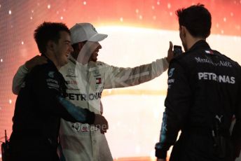 World © Octane Photographic Ltd. Formula 1 –  Abu Dhabi GP - Parc Ferme. Mercedes AMG Petronas Motorsport AMG F1 W09 EQ Power+ - Lewis Hamilton. Yas Marina Circuit, Abu Dhabi. Sunday 25th November 2018.
