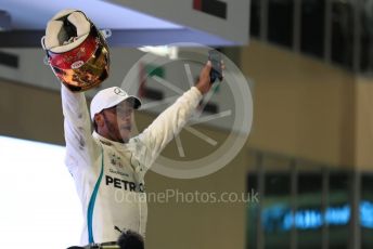 World © Octane Photographic Ltd. Formula 1 –  Abu Dhabi GP - Parc Ferme. Mercedes AMG Petronas Motorsport AMG F1 W09 EQ Power+ - Lewis Hamilton. Yas Marina Circuit, Abu Dhabi. Sunday 25th November 2018.
