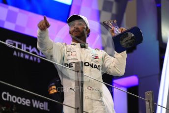 World © Octane Photographic Ltd. Formula 1 –  Abu Dhabi GP - Podium. Mercedes AMG Petronas Motorsport AMG F1 W09 EQ Power+ - Lewis Hamilton. Yas Marina Circuit, Abu Dhabi. Sunday 25th November 2018.