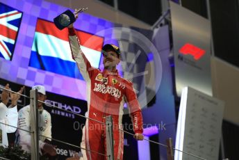 World © Octane Photographic Ltd. Formula 1 –  Abu Dhabi GP - Podium. Scuderia Ferrari SF71-H – Sebastian Vettel. Yas Marina Circuit, Abu Dhabi. Sunday 25th November 2018.