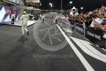 World © Octane Photographic Ltd. Formula 1 –  Abu Dhabi GP - Parc Ferme. Mercedes AMG Petronas Motorsport AMG F1 W09 EQ Power+ - Lewis Hamilton. Yas Marina Circuit, Abu Dhabi. Sunday 25th November 2018.