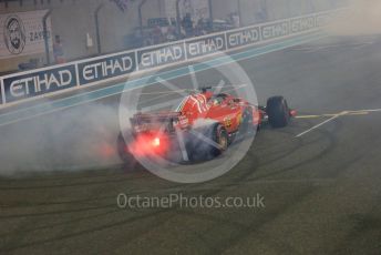 World © Octane Photographic Ltd. Formula 1 –  Abu Dhabi GP - Post-race celebration. Scuderia Ferrari SF71-H – Sebastian Vettel. Yas Marina Circuit, Abu Dhabi. Sunday 25th November 2018.