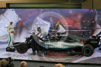 World © Octane Photographic Ltd. Formula 1 –  Abu Dhabi GP - Parc Ferme. Mercedes AMG Petronas Motorsport AMG F1 W09 EQ Power+ - Lewis Hamilton. Yas Marina Circuit, Abu Dhabi. Sunday 25th November 2018.