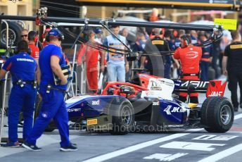 World © Octane Photographic Ltd. FIA Formula 2 (F2) – Abu Dhabi GP - Practice. Trident - Arjun Maini. Yas Marina Circuit, Abu Dhabi. Friday 23rd November 2018.