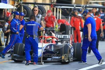 World © Octane Photographic Ltd. FIA Formula 2 (F2) – Abu Dhabi GP - Practice. Trident - Arjun Maini. Yas Marina Circuit, Abu Dhabi. Friday 23rd November 2018.