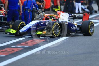 World © Octane Photographic Ltd. FIA Formula 2 (F2) – Abu Dhabi GP - Practice. Trident - Alessio Lorandi. Yas Marina Circuit, Abu Dhabi. Friday 23rd November 2018.