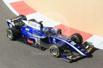 World © Octane Photographic Ltd. FIA Formula 2 (F2) – Abu Dhabi GP - Practice. Carlin - Sergio Sette Camara. Yas Marina Circuit, Abu Dhabi. Friday 23rd November 2018.