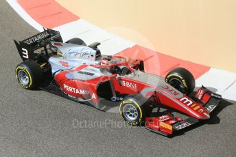 World © Octane Photographic Ltd. FIA Formula 2 (F2) – Abu Dhabi GP - Practice. Prema Powerteam - Sean Gelael. Yas Marina Circuit, Abu Dhabi. Friday 23rd November 2018.