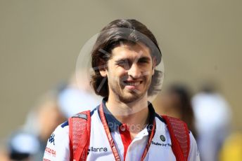 World © Octane Photographic Ltd. Formula 1 –  Abu Dhabi GP - Paddock. Alfa Romeo Sauber F1 Team C37 – Antonio Giovinazzi. Yas Marina Circuit, Abu Dhabi. Friday 23rd November 2018.