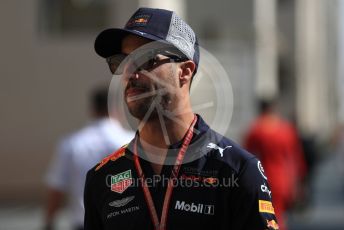 World © Octane Photographic Ltd. Formula 1 –  Abu Dhabi GP - Paddock. Aston Martin Red Bull Racing TAG Heuer RB14 – Daniel Ricciardo. Yas Marina Circuit, Abu Dhabi. Friday 23rd November 2018.