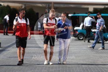World © Octane Photographic Ltd. Formula 1 –  Abu Dhabi GP - Paddock. Alfa Romeo Sauber F1 Team C37 – Marcus Ericsson. Yas Marina Circuit, Abu Dhabi. Friday 23rd November 2018.
