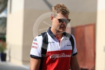 World © Octane Photographic Ltd. Formula 1 –  Abu Dhabi GP - Paddock. Alfa Romeo Sauber F1 Team C37 – Marcus Ericsson. Yas Marina Circuit, Abu Dhabi. Friday 23rd November 2018.