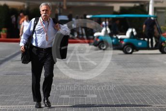 World © Octane Photographic Ltd. Formula 1 - Abu Dhabi GP - Paddock. Chase Carey - Chief Executive Officer of the Formula One Group. Yas Marina Circuit, Abu Dhabi. Friday 23rd November 2018.