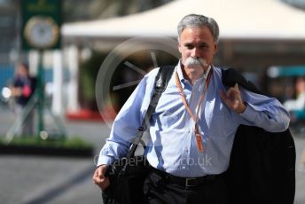 World © Octane Photographic Ltd. Formula 1 - Abu Dhabi GP - Paddock. Chase Carey - Chief Executive Officer of the Formula One Group. Yas Marina Circuit, Abu Dhabi. Friday 23rd November 2018.