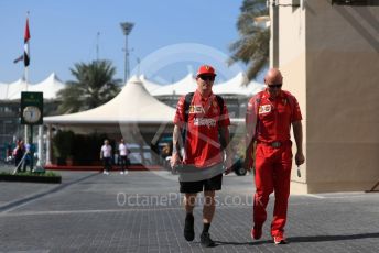 World © Octane Photographic Ltd. Formula 1 –  Abu Dhabi GP - Paddock. Scuderia Ferrari SF71-H – Kimi Raikkonen. Yas Marina Circuit, Abu Dhabi. Friday 23rd November 2018.