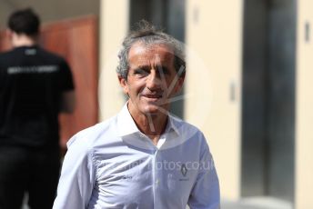 World © Octane Photographic Ltd. Formula 1 –  Abu Dhabi GP - Paddock. Alain Prost. Yas Marina Circuit, Abu Dhabi. Friday 23rd November 2018.