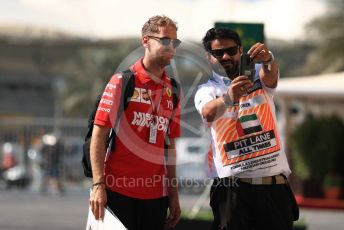 World © Octane Photographic Ltd. Formula 1 –  Abu Dhabi GP - Paddock. Scuderia Ferrari SF71-H – Sebastian Vettel. Yas Marina Circuit, Abu Dhabi. Friday 23rd November 2018.
