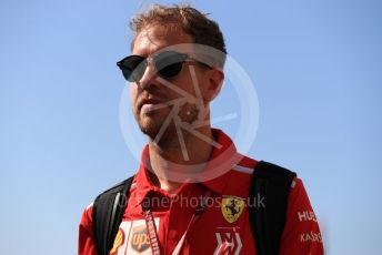 World © Octane Photographic Ltd. Formula 1 –  Abu Dhabi GP - Paddock. Scuderia Ferrari SF71-H – Sebastian Vettel. Yas Marina Circuit, Abu Dhabi. Friday 23rd November 2018.