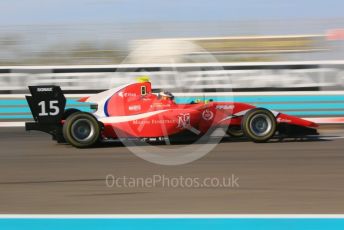 World © Octane Photographic Ltd. GP3 – Abu Dhabi GP – Qualifying. Arden International – Sacha Fenestraz. Yas Marina Circuit, Abu Dhabi. Friday 23rd November 2018.
