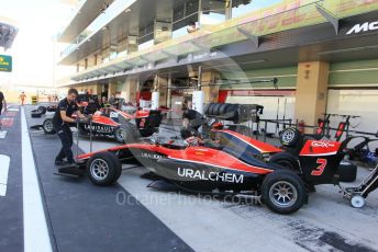 World © Octane Photographic Ltd. GP3 – Abu Dhabi GP – Race 1. ART Grand Prix - Anthoine Hubert and Nikita Mazepin . Yas Marina Circuit, Abu Dhabi. Saturday 24th November 2018.