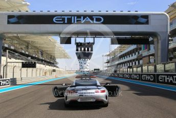 World © Octane Photographic Ltd. GP3 – Abu Dhabi GP – Race 1. Mercedes AMG GT Safety car on the grid . Yas Marina Circuit, Abu Dhabi. Saturday 24th November 2018.