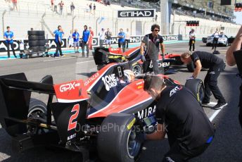 World © Octane Photographic Ltd. GP3 – Abu Dhabi GP – Race 1. ART Grand Prix - Anthoine Hubert and Nikita Mazepin . Yas Marina Circuit, Abu Dhabi. Saturday 24th November 2018.