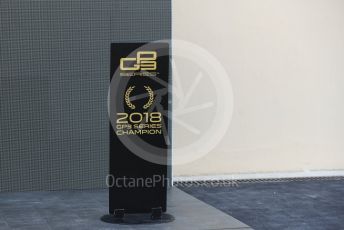 World © Octane Photographic Ltd. GP3 – Abu Dhabi GP – Race 1. 2019 GP3 Series Champion board. Yas Marina Circuit, Abu Dhabi. Saturday 24th November 2018.