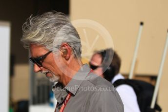 World © Octane Photographic Ltd. Formula 1 –  Abu Dhabi GP - Paddock. Damon Hill. Yas Marina Circuit, Abu Dhabi. Sunday 25th November 2018.