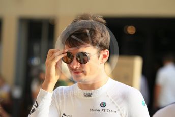 World © Octane Photographic Ltd. Formula 1 –  Abu Dhabi GP - Paddock. Alfa Romeo Sauber F1 Team C37 – Charles Leclerc. Yas Marina Circuit, Abu Dhabi. Sunday 25th November 2018.