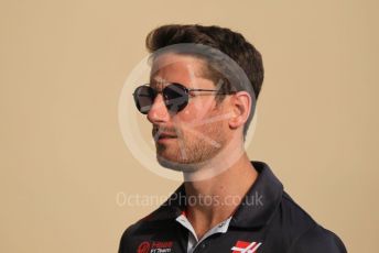 World © Octane Photographic Ltd. Formula 1 –  Abu Dhabi GP - Paddock. Haas F1 Team VF-18 – Romain Grosjean. Yas Marina Circuit, Abu Dhabi. Sunday 25th November 2018.