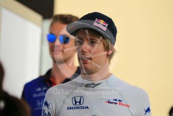World © Octane Photographic Ltd. Formula 1 –  Abu Dhabi GP - Paddock. Scuderia Toro Rosso STR13 – Brendon Hartley. Yas Marina Circuit, Abu Dhabi. Sunday 25th November 2018.