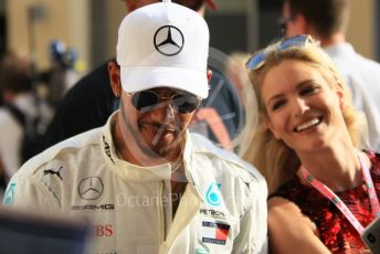 World © Octane Photographic Ltd. Formula 1 –  Abu Dhabi GP - Paddock. Mercedes AMG Petronas Motorsport AMG F1 W09 EQ Power+ - Lewis Hamilton. Yas Marina Circuit, Abu Dhabi. Sunday 25th November 2018.