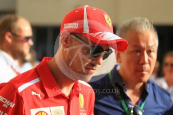 World © Octane Photographic Ltd. Formula 1 –  Abu Dhabi GP - Paddock. Scuderia Ferrari SF71-H – Sebastian Vettel. Yas Marina Circuit, Abu Dhabi. Sunday 25th November 2018.
